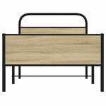 vidaXL Cadre de lit sans matelas 90x200cm chêne sonoma bois ingénierie