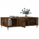 vidaXL Table basse chêne fumé 104x60x35 cm bois d'ingénierie