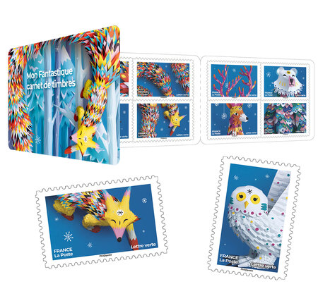 Carnet 12 timbres - Fantastique - Lettre Verte