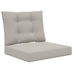 vidaXL Coussin de canapé d'extérieur Polyester Gris 60 x 50 5 cm