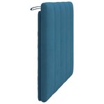 vidaXL Coussin de tête de lit Hanko bleu 100 cm velours