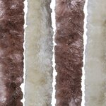 vidaXL Moustiquaire Beige et marron clair 100x220 cm Chenille