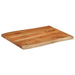 vidaXL Dessus de table 70x60x3 8 cm rectangulaire bois massif d'acacia