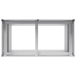 vidaXL Jardinière 80x40x80 cm acier galvanisé