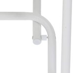 vidaXL Table de Jardin Blanc 50 x 50 x 72 cm Acier