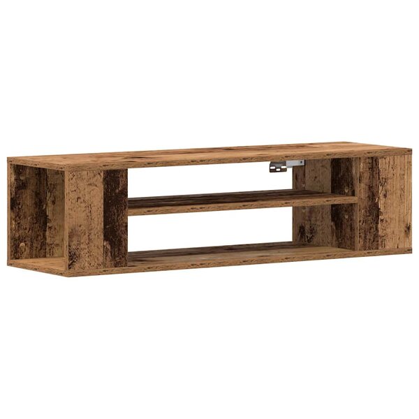 vidaXL Meuble TV Marron 100 x 30 x 26 5 cm Bois d'ingénierie