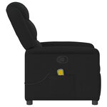 vidaXL Fauteuil de massage inclinable Noir Tissu