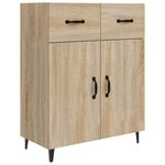 vidaXL Buffet chêne sonoma 69 5x34x90 cm bois d'ingénierie
