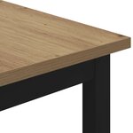 vidaXL Table basse Chêne artisan 60 x 50 x 36 cm Bois d'ingénierie