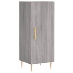 vidaXL Buffet haut Sonoma gris 34 5x34x180 cm Bois d'ingénierie