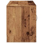 vidaXL Meuble TV vieux bois 102x30x37 5 cm bois d'ingénierie