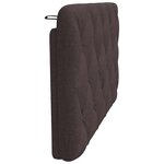 vidaXL Coussin de tête de lit marron foncé 100 cm tissu