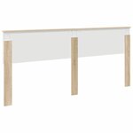 vidaXL Tête de lit Chêne Sonoma 200 cm Bois d'ingénierie