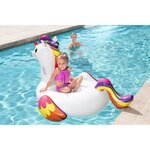 BESTWAY Bouée XXL chevauchable Licorne 150 x 117 cm