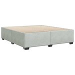 vidaXL Cadre de lit sans matelas gris clair 180x200 cm velours