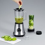 SEVERIN SM3737 Blender classique avec extracteur de nutriments Mix&Go - Inox