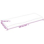 vidaXL Dessus de table marron foncé bois chêne massif traité