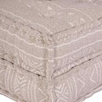 vidaXL Canapé Modulable Marron Clair 70 x 70 x 36 cm tissu