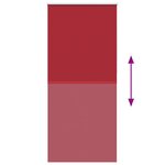 Store enrouleur occultant 80 x 230 cm rouge