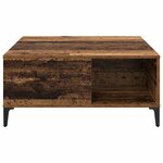 vidaXL Table basse Bois Ancien 80 x 80 x 36 5 cm Bois d'ingénierie