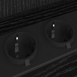 vidaXL Cabinet de chevet Chêne noir 40 x 40 x 61 cm Bois d'ingénierie