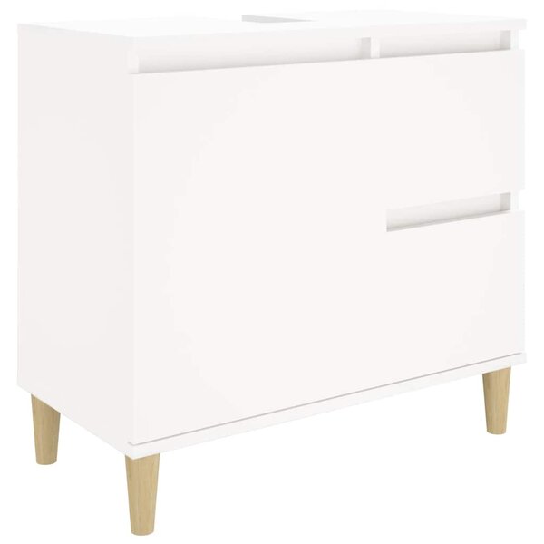 vidaXL Armoire de salle de bain blanc 65x33x60 cm bois d'ingénierie