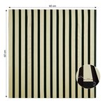 4 Panneaux muraux 60x60 bois crème acoustiques