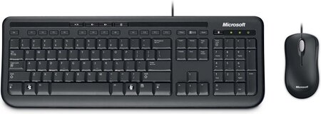 Pack clavier - souris microsoft wired desktop 600 (noir)