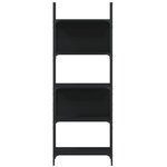 vidaXL Bibliothèque à 5 niveaux noir 60 5x24x166 5cm bois d'ingénierie