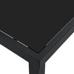 vidaXL Table de Jardin Noir 200 x 80 x 73 cm Teck massif