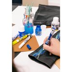 Marqueur Acrylique Setacolor Spécial Cuir Mat Satiné Extra Fine Noir Extrême x 3 PÉBÉO