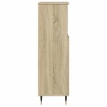 vidaXL Armoire salle de bain chêne sonoma 30x30x100 cm