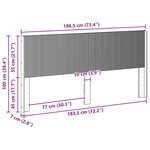 vidaXL Tête de lit Blanc brillant Bois d'ingénierie