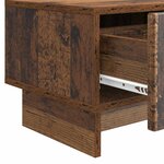 vidaXL Meuble TV 147 x 34 5 x 30 cm Bois ancien Bois d'ingénierie