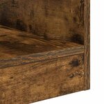 vidaXL Table d'appoint Chêne fumé 40 5 x 40 x 45 cm Bois d'ingénierie