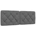 vidaXL Cadre de lit sans matelas gris foncé 120x200 cm tissu