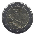 2 euros commémorative Malte 2026 UNC - La Valette.