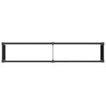 vidaXL Jardinière surélevée Noir 250 x 50 x 54 cm WPC et Aluminium