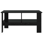 vidaXL Table basse Chêne noir 90 x 50 x 45 cm Bois d'ingénierie
