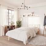 vidaXL Cadre de lit sans matelas bois massif 100x200 cm