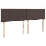 vidaXL Sommier à lattes de lit avec matelas Marron foncé 180x200 cm