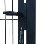 vidaXL Portillon 2D (simple) Gris anthracite 106x230 cm