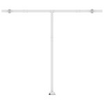 vidaXL Auvent manuel rétractable avec LED 300x250 cm Jaune et blanc
