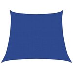 vidaXL Voile d'ombrage 160 g/m² trapèze bleu 3/4x3 m PEHD