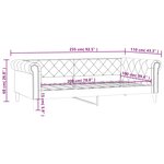 vidaXL Lit de jour blanc 100x200 cm similicuir