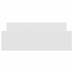 vidaXL Cadre de lit sans matelas blanc 150x200 cm