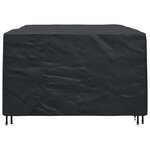 vidaXL Housse pour mobilier d'extérieur Noir 240 x 160 x 100 cm 210D