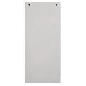 Paquet 100 Fiches Intercalaires Horizontales Unies Perforées - 105x240mm - Gris - Exacompta
