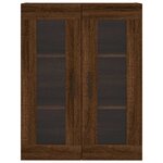 vidaXL Armoire murale chêne marron 69 5x34x90 cm