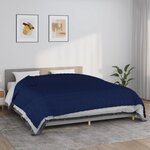 vidaXL Couverture lestée Bleu 220x260 cm 11 kg Tissu